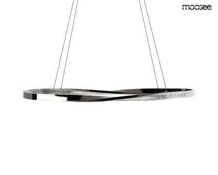 Pendul Anillo 120x35x7 cm, Metal și Aluminiu Negru Crom - Moosee [0]