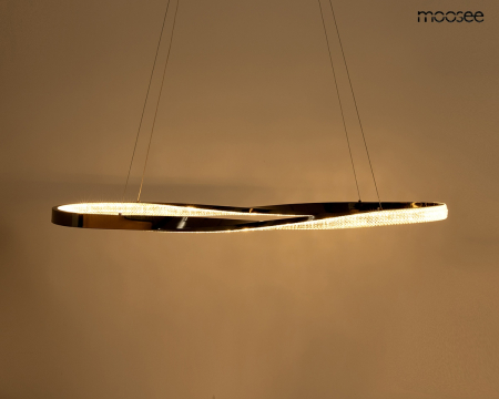 Pendul Anillo 120x35x7 cm, Metal și Aluminiu Negru Crom - Moosee [1]