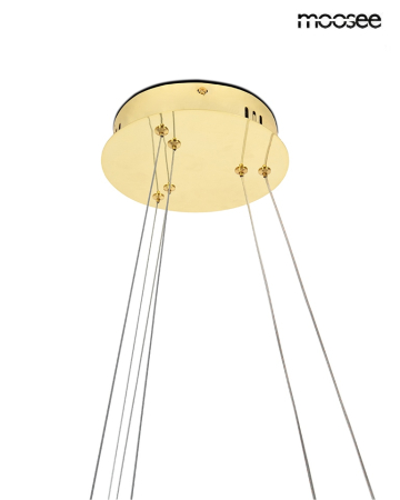 Pendul Anillo 2 80x40x28 cm, Metal și Aluminiu Auriu - Moosee [3]
