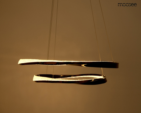 Pendul Anillo 2 80x40x28 cm, Metal și Aluminiu Crom - Moosee [1]