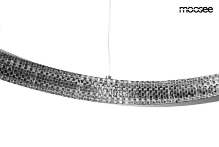 Pendul Anillo 80x80x208 cm, Metal și Aluminiu Negru Crom - Moosee [3]