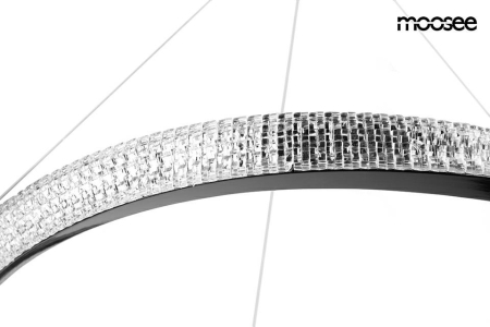 Pendul Anillo 80x80x208 cm, Metal și Aluminiu Negru Crom - Moosee [2]