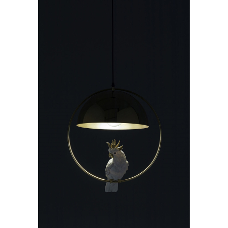 Pendul Animal Cockatoo 44x35x156 cm, Oțel Zincat și Cromat și Rășină Sintetică (Poliresină) Alb - Kare Design [9]