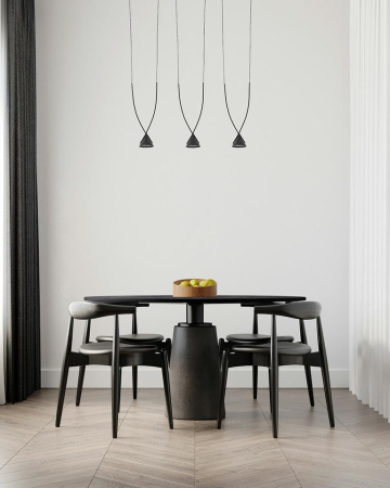 Pendul Atlas 3 110x8,5x240 cm, Aluminiu și Metal Negru - Moosee [7]