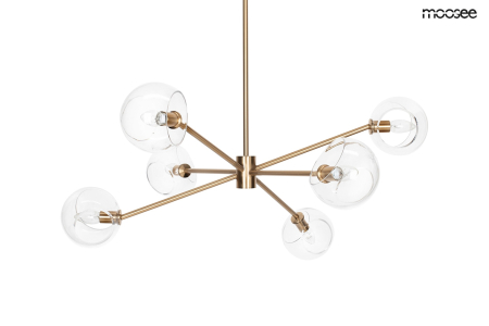 Produse - Pendul Aura 6 95x90x240 cm, Sticlă Auriu - Moosee