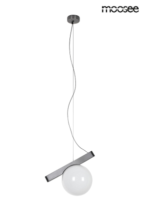 Pendule - Pendul Balance 225x35x225 cm, Oțel Inoxidabil și Sticlă Grafit - Moosee