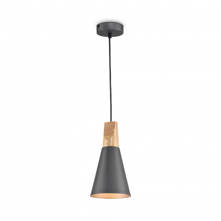 Lustre - Pendul Bicones P359-PL-140-C, 1xE27, gri, IP20, Maytoni