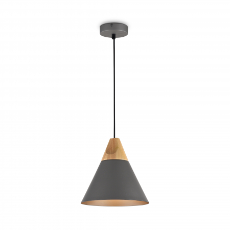 Pendul Bicones P359-PL-220-C, 1xE27, negru+gri, IP20, Maytoni [2]