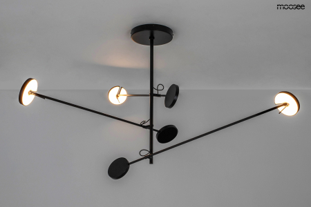 Pendul Bobbie 3 120x120x80 cm, Oțel Negru - Moosee [1]