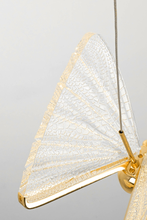 Pendul Butterfly Disc 5 45x45x240 cm, Auriu - Moosee [8]