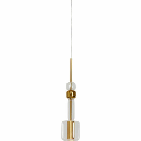 Produse - Pendul Candy Bar 13x13x60 cm, Oțel Lacuit și Sticlă Auriu - Kare Design