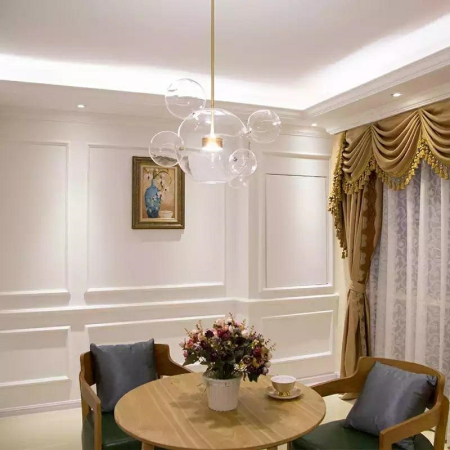 Pendul Capri 6 55x58x273 cm, Sticlă și Aluminiu Anodizat - Moosee [7]