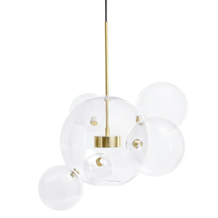 Produse - Pendul Capri 6 55x58x273 cm, Sticlă și Aluminiu Anodizat - Moosee