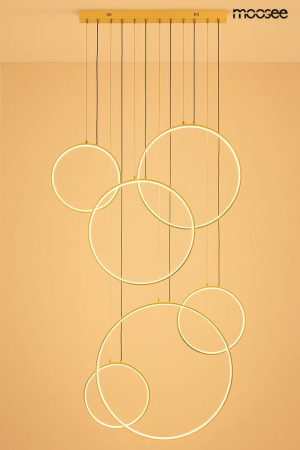 Pendul Circulo Six 105x8x275 cm, Metal Auriu - Moosee [4]