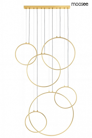 Pendule - Pendul Circulo Six 105x8x275 cm, Metal Auriu - Moosee