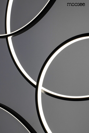 Pendul Circulo Six 105x8x275 cm, Metal și Aluminiu Negru - Moosee [4]