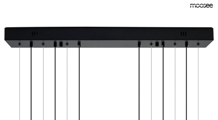 Pendul Circulo Six 105x8x275 cm, Metal și Aluminiu Negru - Moosee [7]