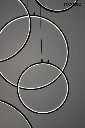 Pendul Circulo Six 105x8x275 cm, Metal și Aluminiu Negru - Moosee [3]
