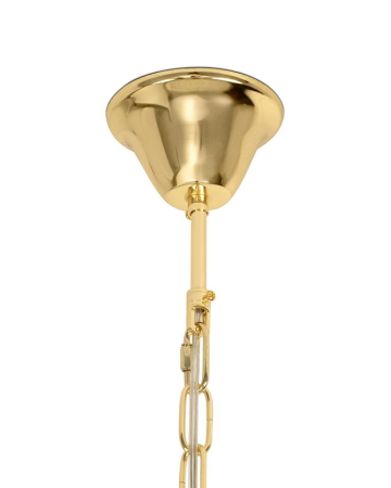 Pendul Clara 80x80x45 cm, Metal și Sticlă Auriu - Moosee [5]