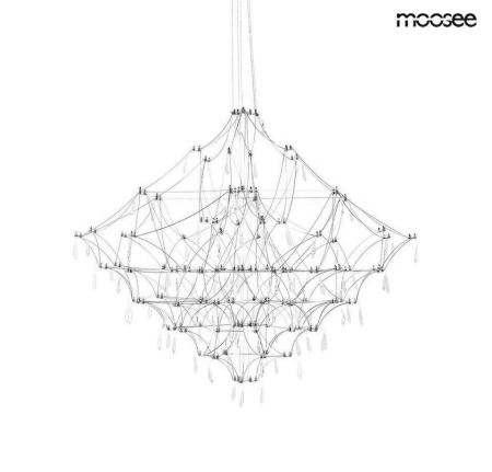 Produse - Pendul Constelation 77x77x262 cm, Oțel Satinat - Moosee