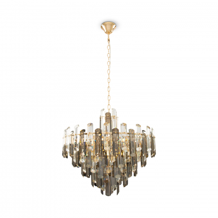 Produse - Candelabru Flare DIA200PL-08G, 8xE14, auriu+transparent, IP20, Maytoni