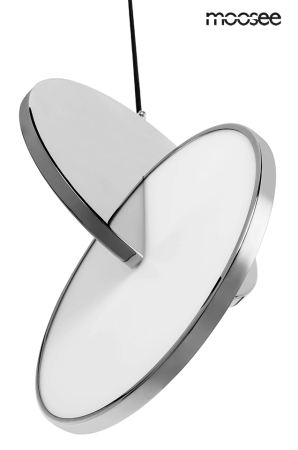 Pendul Disco 25x25x240 cm, Oțel Lustruit Argintiu Cromat - Moosee [2]