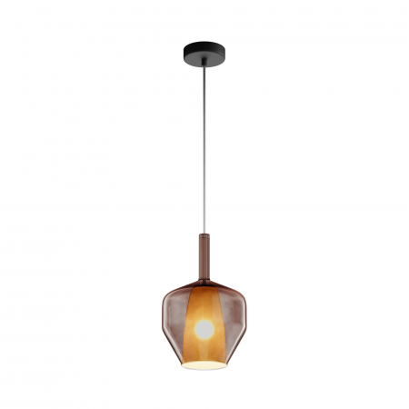 Produse - Pendul Duality MOD271PL-01B6, 1xE27, negru+maro, IP20, Maytoni