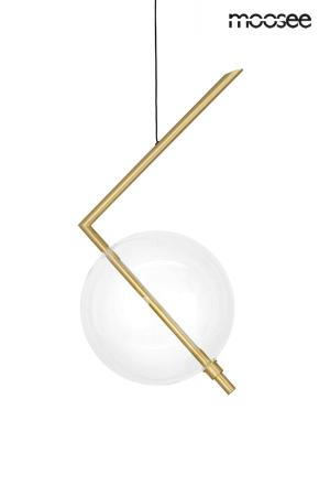Produse - Pendul Echo 31x25x240 cm, Sticlă și Metal Auriu Satinat - Moosee