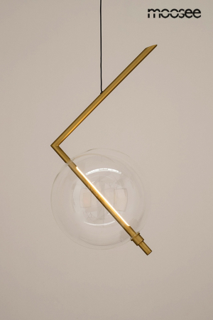 Pendul Echo 31x25x240 cm, Sticlă și Metal Auriu Satinat - Moosee [1]
