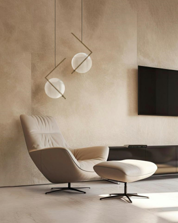 Pendul Echo 31x25x240 cm, Sticlă și Metal Auriu Satinat - Moosee [6]