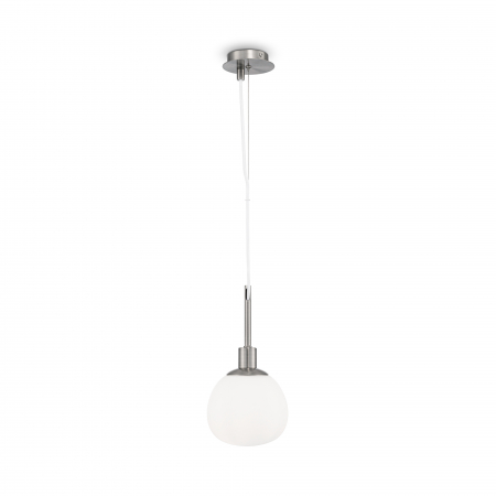 Lustre - Pendul Erich MOD221-PL-01-N, 1xE14, alb+nichel, IP20, Maytoni