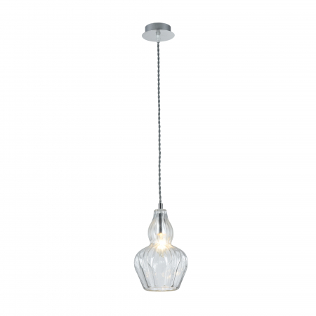 Lustre - Pendul Eustoma MOD238-PL-01-TR, 1xE14, nichel+transparent, IP20, Maytoni