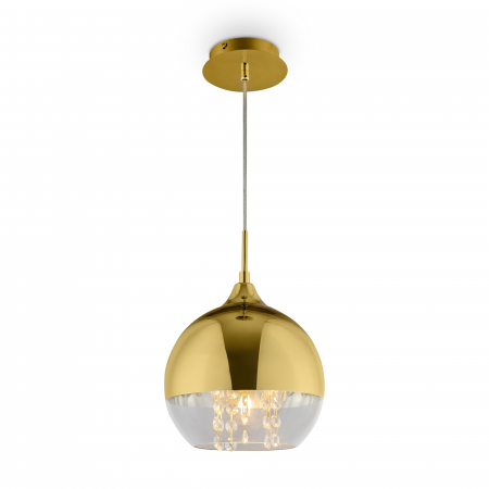 Pendul Fermi P140-PL-110-1-G, 1xE27, auriu+transparent, IP20, Maytoni [1]