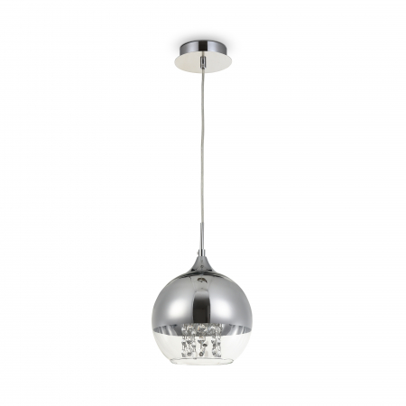 Pendul Fermi P140-PL-110-1-N, 1xE27, nichel+transparent, IP20, Maytoni [3]
