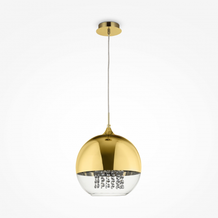 Pendul Fermi P140-PL-170-1-G, 1xE27, auriu+transparent, IP20, Maytoni [0]