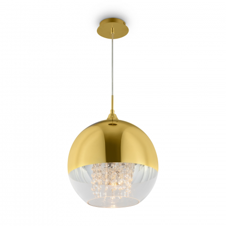 Pendul Fermi P140-PL-170-1-G, 1xE27, auriu+transparent, IP20, Maytoni [2]