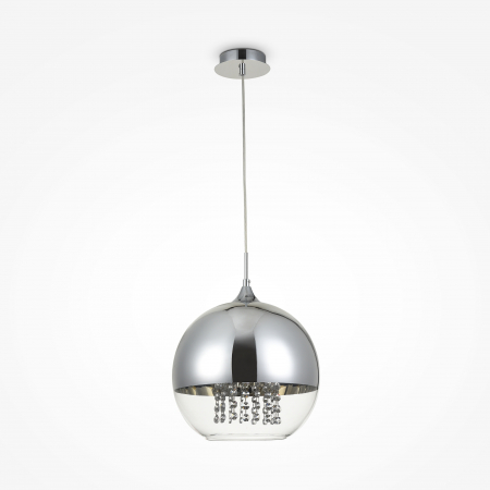 Lustre - Pendul Fermi P140-PL-170-1-N, 1xE27, nichel+transparent, IP20, Maytoni