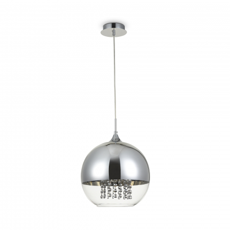 Pendul Fermi P140-PL-170-1-N, 1xE27, nichel+transparent, IP20, Maytoni [4]