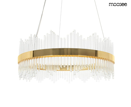 Pendule - Pendul Florens 80x80x150 cm, Sticlă Auriu - Moosee