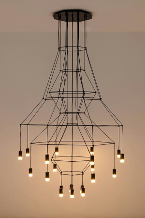 Pendul Flusso 20 115x115x280 cm, Negru - Moosee [8]
