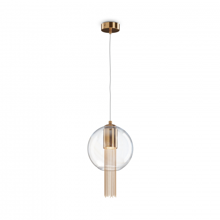 Pendule - Pendul Flusso P095PL-01BZ, 1xGU10, bronz+transparent, IP20, Maytoni