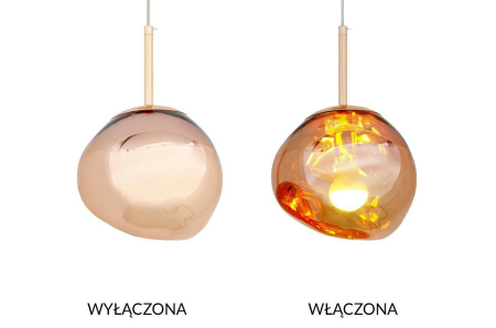 Pendule - Pendul Fusion 20x20x160 cm, Acril Cupru - King Home