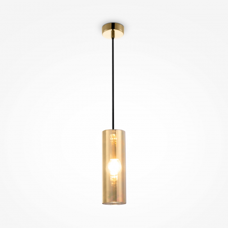 Pendul Gioia P011PL-01G, 1xE14, auriu+ambra, IP20, Maytoni [0]