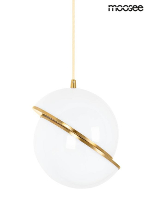 Pendul Globe 20x20x220 cm, Metal și Acril Auriu Periat Metal - Moosee [1]