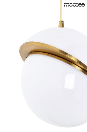 Pendul Globe 20x20x220 cm, Metal și Acril Auriu Periat Metal - Moosee [2]