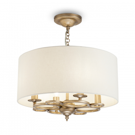 Produse - Lustra Anna H007PL-04G, 4xE14, crem+alba, IP20, Maytoni