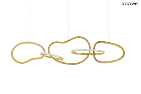 Produse - Pendul Jazz 5 120x35x220 cm, Oțel Auriu - Moosee