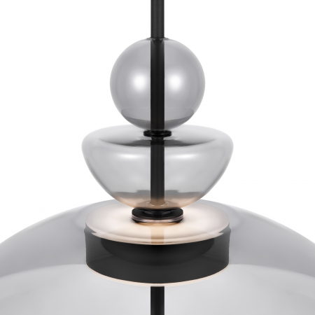 Pendul LED Bangkok MOD185PL-L11B3K3, 12W, 1200lm, lumina calda, IP20, negru+fumuriu, Maytoni [1]