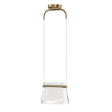 Promotii - Pendul LED Cabaret MOD170PL-L8BS3K, 8W, 850lm, lumina calda, IP20, auriu+transparent, Maytoni
