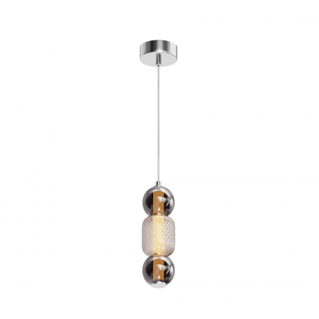 Promotii - Pendul LED Drop MOD273PL-L16CH3K, 16W, 2000lm, lumina cald, IP20, crom, Maytoni
